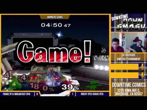 Downtime Downsplash - Doubles Winners Semis: Franz/Breakfast (Green) vs. Rocky/Davis (Red)