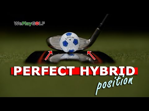 How to set your hybrid on the ground at address - Golf tip