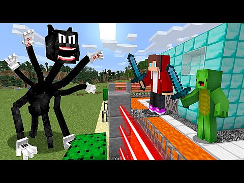 Cartoon Cat vs Security House - Minecraft gameplay Thanks to Maizen JJ and Mikey