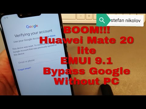 BOOM! EMUI 9.1! Huawei Mate 20 lite /SNE-LX1/. Remove Google account bypass frp.