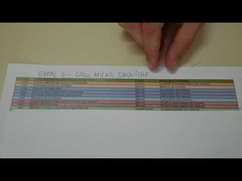 Sorteio das vagas remanescentes para coco, milho e sanduíche(Edital 006/2016)