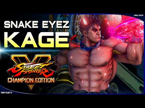 Snake Eyez (Kage) ➤ Street Fighter V Champion Edition • SFV CE