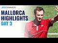 Medvedev & Thiem In Action; Djokovic Returns To Grass in Doubles! | Mallorca 2021 Day 3 Highlights