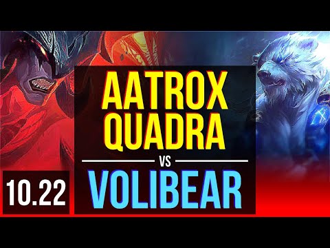 AATROX vs VOLIBEAR (TOP) | Quadra, 69% winrate, 8 solo kills, Dominating | NA Master | v10.22
