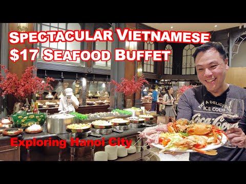 Incrível buffet vietnamita de frutos do mar de luxo por US$ 17 em Hanói