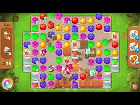 Gardenscapes Level 1266 Walkthrough ''NO Boosters''