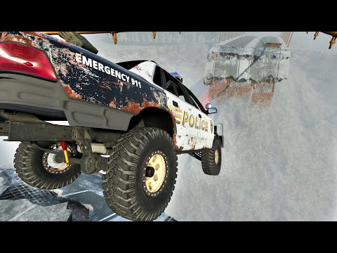 Cars vs Broken Bridge #2  -  BeamNG Drive