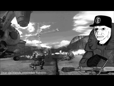 Paranoid but you're an Enclave officer holding off the NCR til your friends evacuate Navarro.