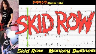 Monkey Business - Skid Row - Guitar + Bass TABS Lesson