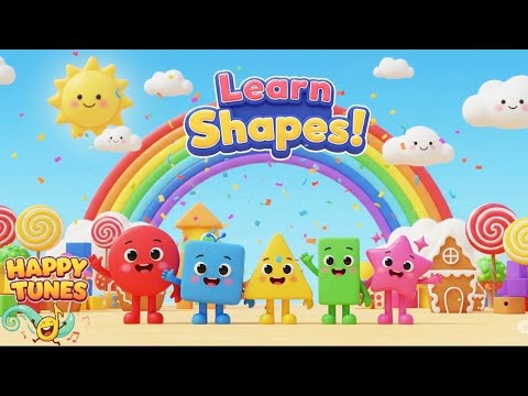 Learn Shapes 🎶 | Fun Song for Kids 🌈 | Catchy Nursery Rhyme Toddlers Can’t Stop Watching