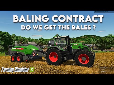 Farmng Simulator 25 - Baling Contract - Will We Get To Keep The Bales ? PS5