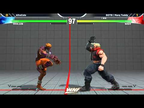 WNF Wednesday Night Fights 1.3 SFV - AfroCole (Dhalsim) vs BOTB | Marq Teddy (Nash)