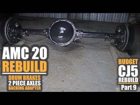 AMC 20 Tear Down & Rebuild | Drum Brake How To | Jeep CJ5 Project, Pt9