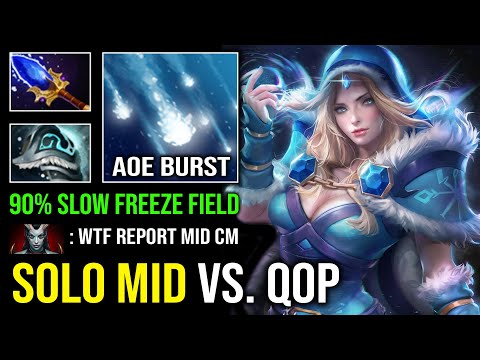 How to Solo Mid CM Against QOP with 90% Slow Freeze Field Unlimited Skill Spam Annoying Hero Dota 2
