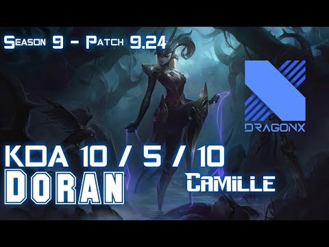 DRX Doran CAMILLE vs RENGAR Top - Patch 9.24 KR Ranked