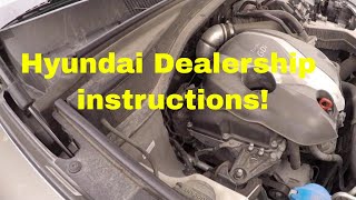 Hyundai, Kia, Genesis wastegate voltage  adjustment. With Hyundai Service instructions.