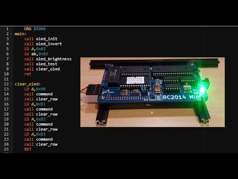 RC2014 mini - Z80 modular system - part 4 - Assembly coding