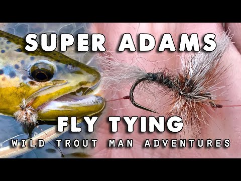 Fly Tying Super Adams Dry Fly (bonus footage)