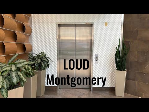 (Epic Motor!) VERY LOUD 1991 Montgomery Hydraulic Elevator at the Mall at Rockingham Park, Salem NH