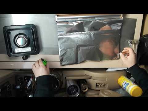 Trying to stay warm, while living in your car: Stove Heater