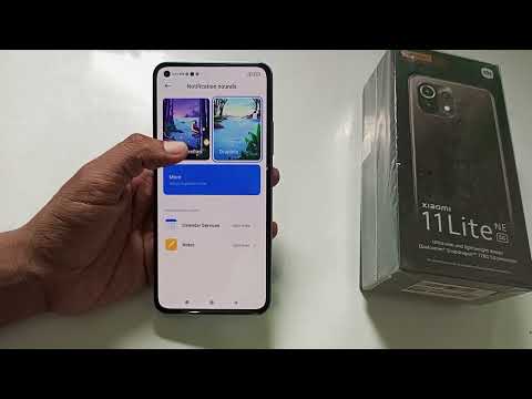 how to change notifications ringtone in xiaomi 11 lite NE 5G