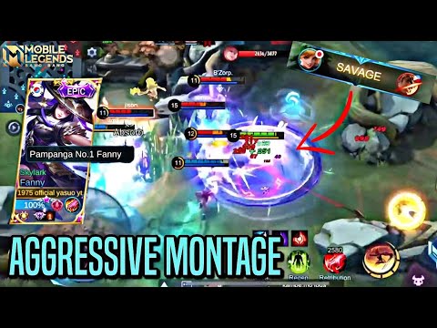 ONE OF THE MOST AGGRESSIVE FANNY YOU WILL SEE IN MOBILE LEGENDS!! | FANNY MONTAGE | MLBB