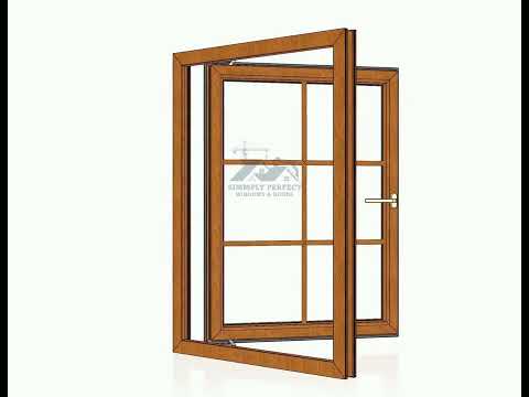 French window- Golden Oak