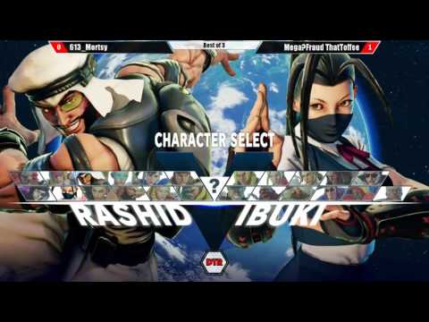 DTR:TE #3 - SFV - 613_Mortsy (Rashid) vs. MegaFraud|ThatToffee (Ibuki)