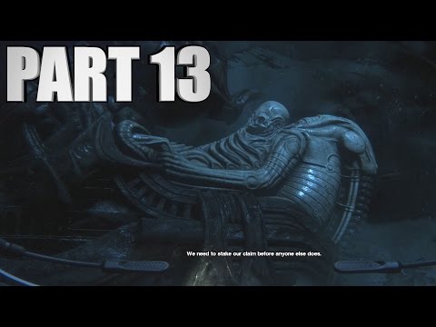 Alien: Isolation Walkthrough Part 13 - Alien Ship - Gameplay Review Let's Play Xbox One