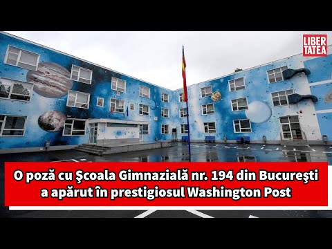 O fotografie cu Şcoala Gimnazială nr. 194 din Bucureşti a apărut în prestigiosul Washington Post