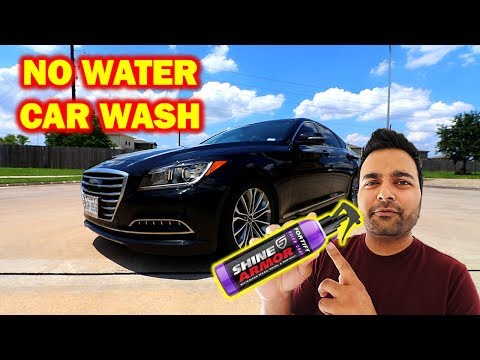 HOW TO Wash Your Car Without Using Water $20 (Shine Armor)