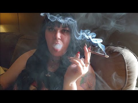 Smoking a More Menthol 120 in natural sunlight