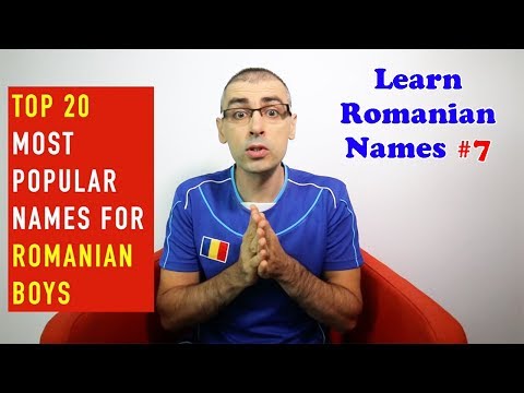 TOP 20 MOST POPULAR NAMES FOR ROMANIAN BOYS | Learn Romanian Names #7