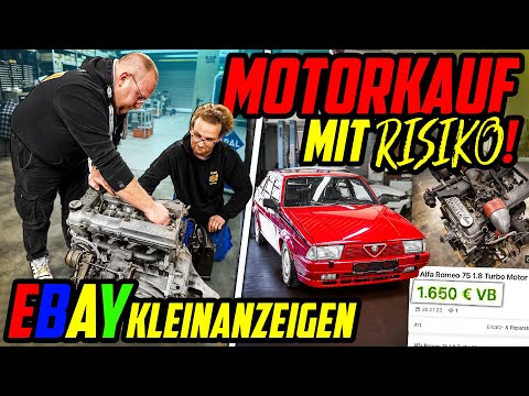 SCHNÄPPCHEN oder SCHROTT? - Alfa Romeo 75 Turbo - Wir kaufen einen Motor!
