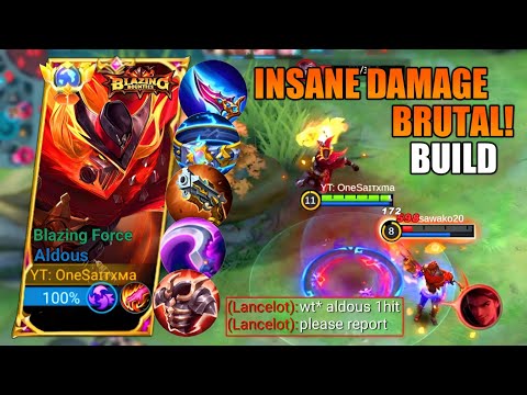 ALDOUS BEST INSANE DAMAGE BRUTAL BUILD🔥 | ALDOUS BEST BUILD 2023
