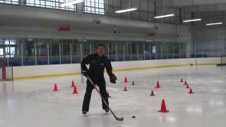 How to teach the P.Kane hockey stick handling drill.