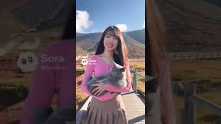 猫とお姉さんの散歩中継 テスト #猫 #お姉さん #AI