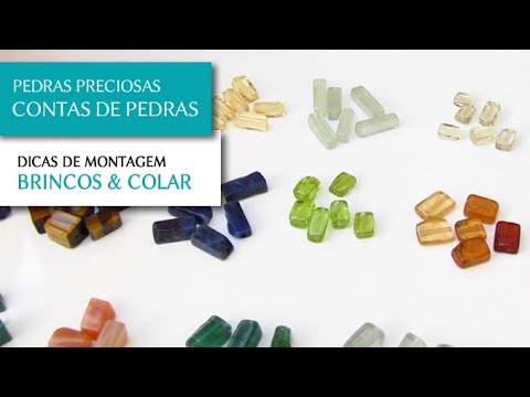 Contas de Pedras Indianas Naturais para Montagem de Semi Joias - Pedra Mística