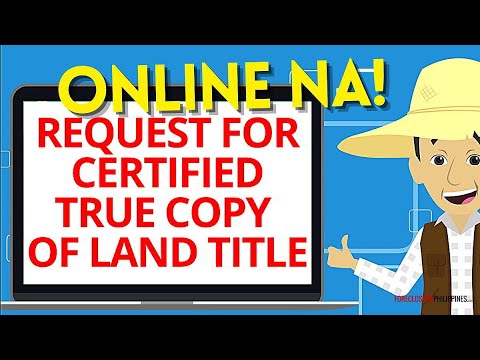 How to get certified true copy of land title online in the Philippines