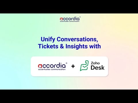 Accordia + Zoho Desk Video