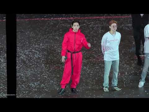 211201 KIM TAEHYUNG (V) FANCAM BTS Permission to dance IN LA - Permission to dance + Ending focus