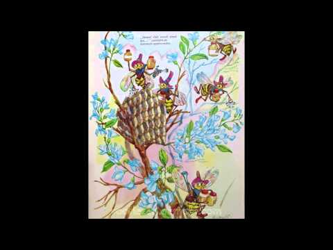 De Bijen en de Hommels - fabel van La Fontaine met plaatjes