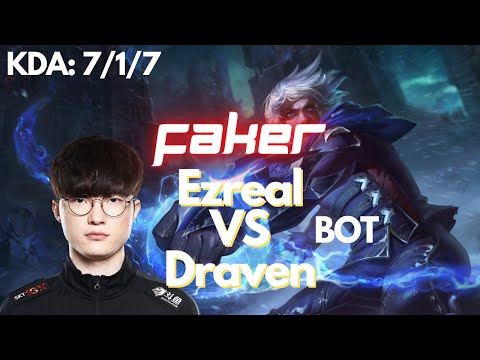 | League of Legends | Ezreal VS Draven (BOT) | Faker "Hide on bush" SOLOQ - Challenger KR
