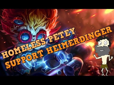 Heimerdinger Support OP! Full Commentary Support Gameplay Guide by Homeless Petey