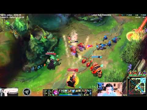 Doublelift duo Bjergsen - Vayne vs Graves ADC - League of Legends