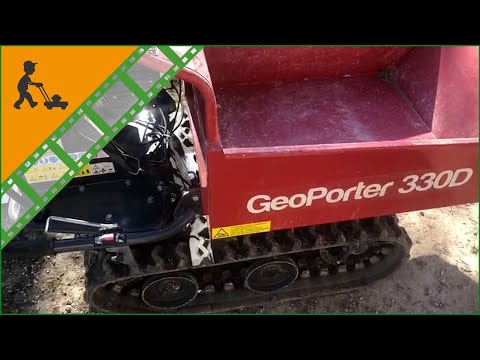 Brouette à moteur GeoTech GeoPorter 330D en fonction - utilisée par l'un de nos clients