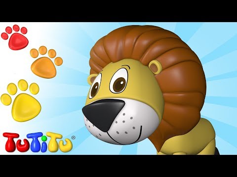 TuTiTu Djurleksaksamlin 🦁 Lejon och vänner 🌻 Rolig och Pedagogisk Leksaksbyggande för Småbarn