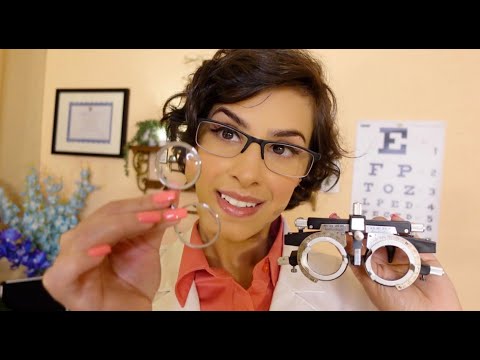 ASMR Eye Exam Lens 1 or 2 | With or Without | Measuring you | Glasses Fitting