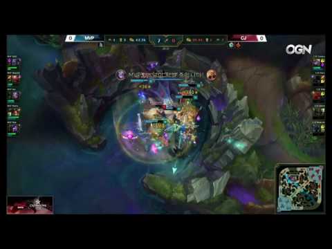 LoL Highlights MVP vs CJ Game 1   LCK Summer 2016 22 06 2016   MVP vs CJ Entus