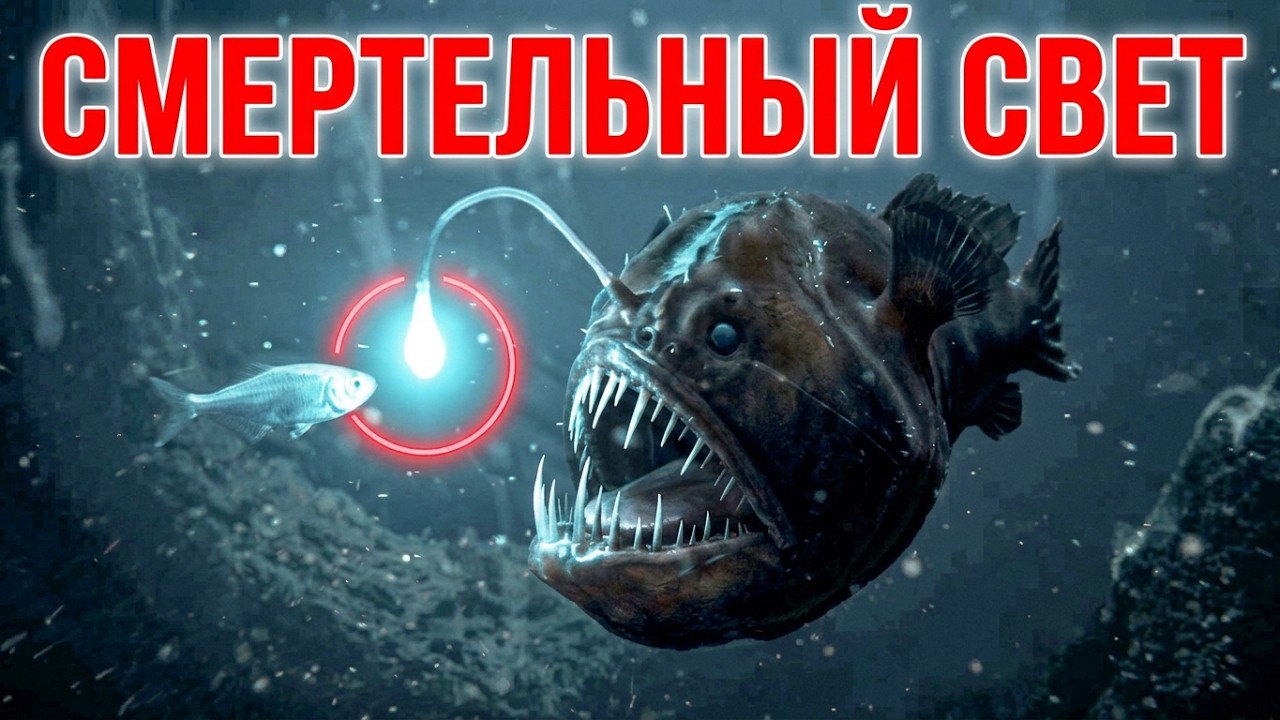 Чёрный морской удильщик — чудовище из самых тёмных глубин океана!